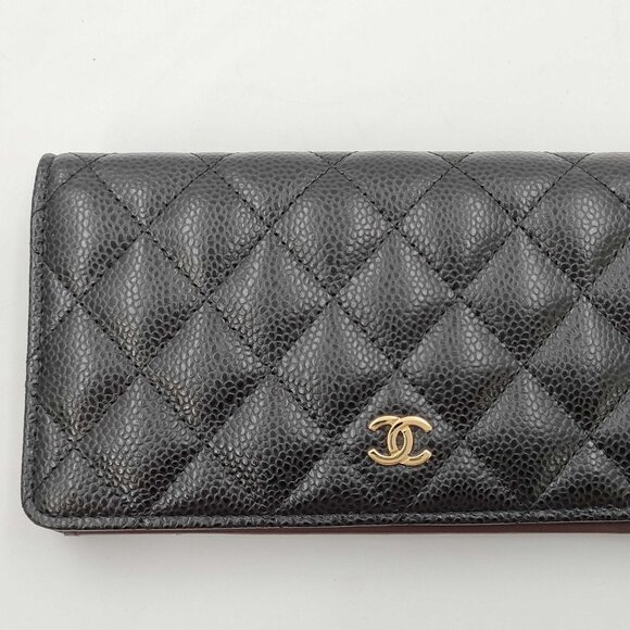 CHANEL CHANEL Matelasse Caviar Leather Long Wallet, 25th Series - COA included - Picture 5 of 17